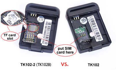 Unterschiede: TK102 & TK102B (bzw. TK102-2)